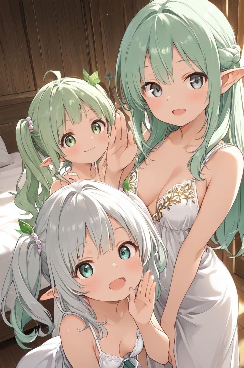 エルフ村でのえっちなハーレム性活 エルフ村の唯一の男として永遠に搾られることになったお話 画像1