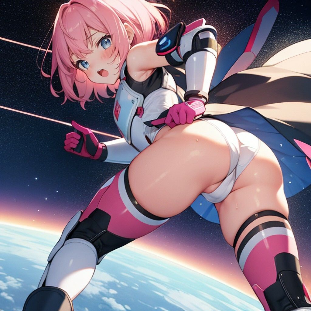 近未来宇宙服風美少女さん サンプル画像 3