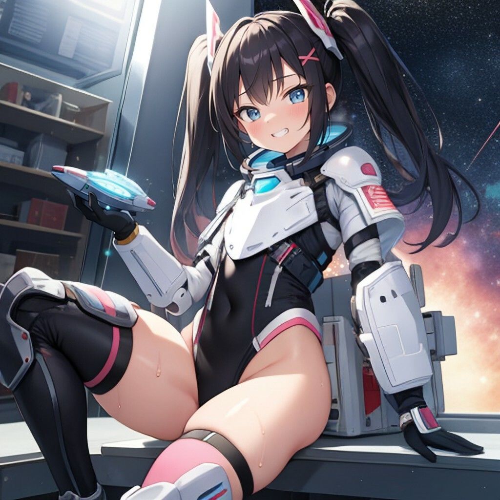 近未来宇宙服風美少女さん サンプル画像 4