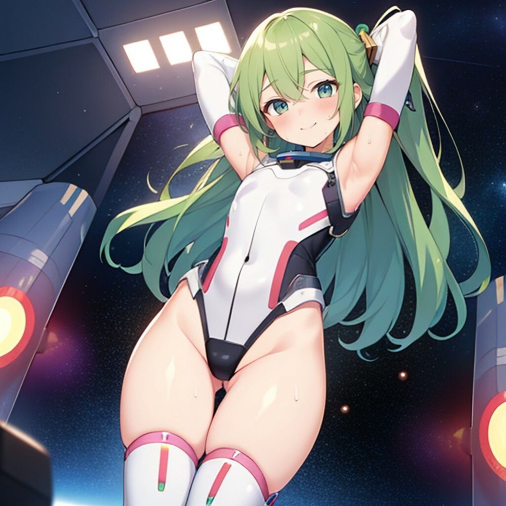 近未来宇宙服風美少女さん サンプル画像 5
