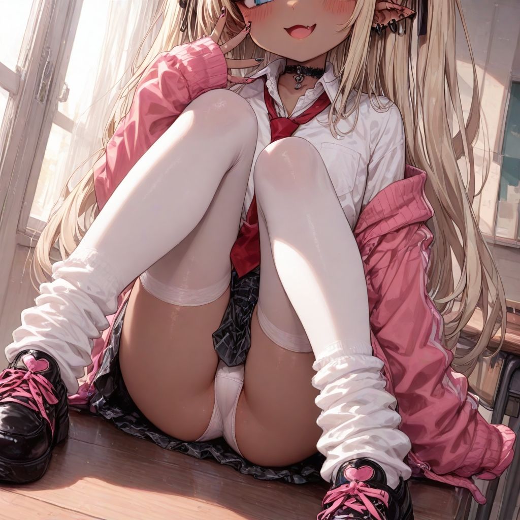 【エロ漫画】褐色金髪メス〇キエルフ ピンクジャケットver3