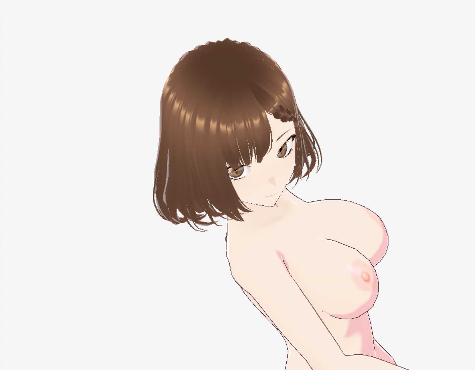 サンプル画像6:少しファンタジーっぽい衣装の巨乳のお姉さん（セリフなし  3DCGモデル  イラスト集）(アンリアルパイヤン) [d_720582]