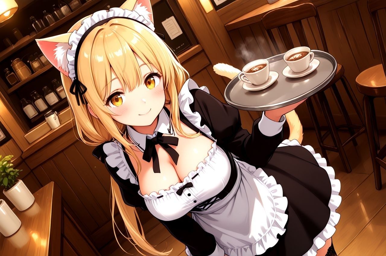 惚れられメイドのシャーリー デキ婚狙いのご主人様に今日も孕ませる勢いで中だしえっちされちゃうお話  にゃんにゃん編 画像1