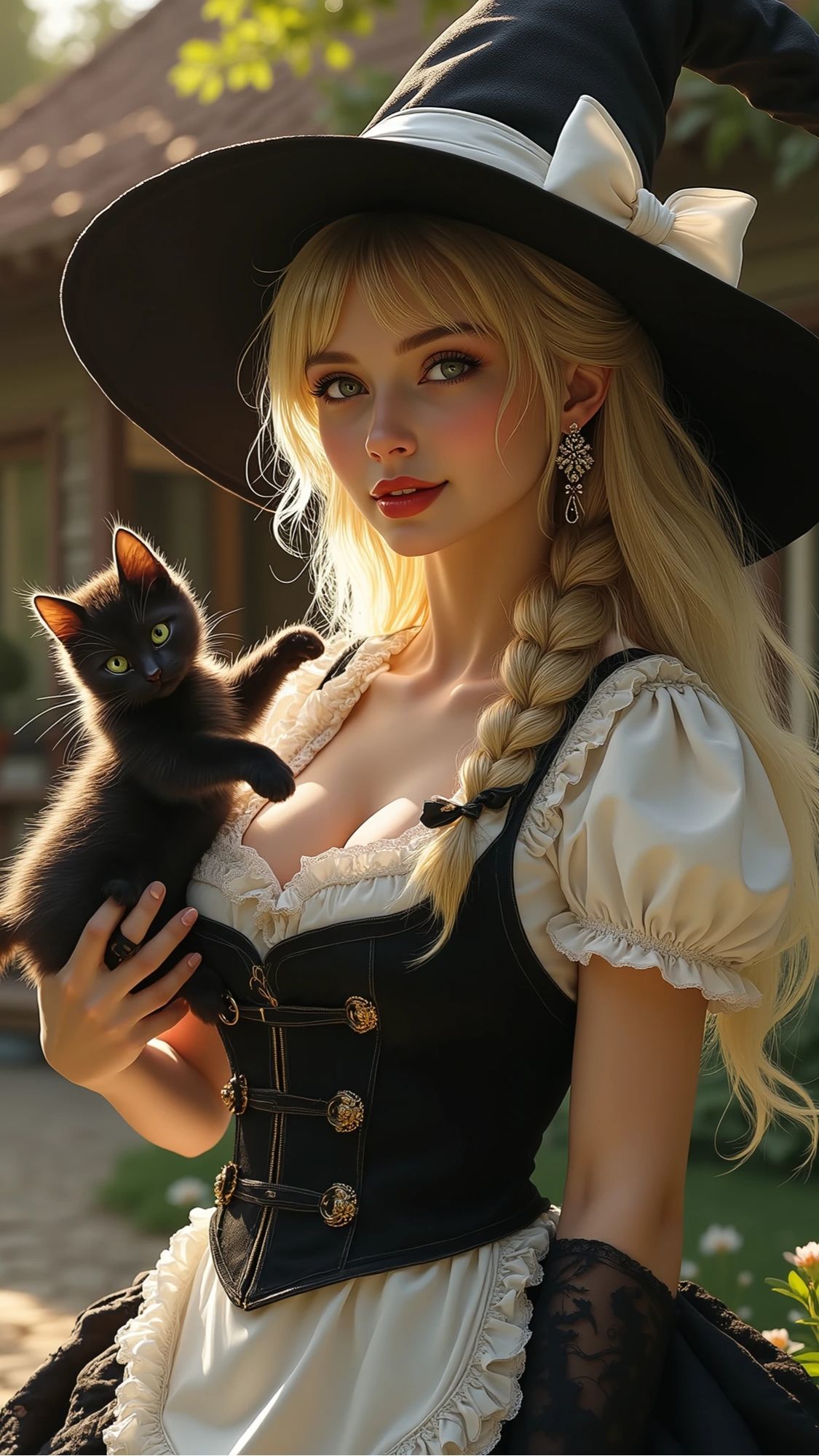 サンプル画像1:【AI写真集/Flux】月下の魔女:甘美な儀式 〜禁断の魔力に魅せられた素肌〜禁断のトップレス10枚超収録  高画質Flux60ページ(マックシム) [d_720652]