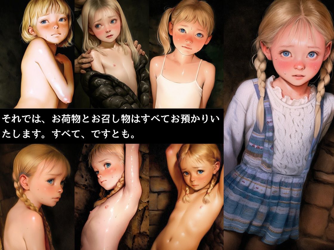 【エロ漫画】落札された金髪碧眼（きんぱつへきがん）つるぺた少女-地下施設で手懐けられた少女が変態老人の幼妻になるまで【500ページ】1