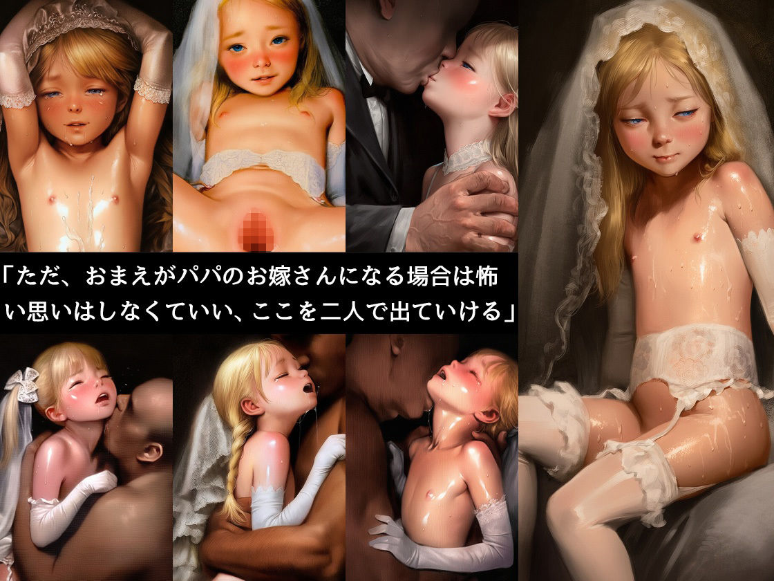 【エロ漫画】落札された金髪碧眼（きんぱつへきがん）つるぺた少女-地下施設で手懐けられた少女が変態老人の幼妻になるまで【500ページ】9