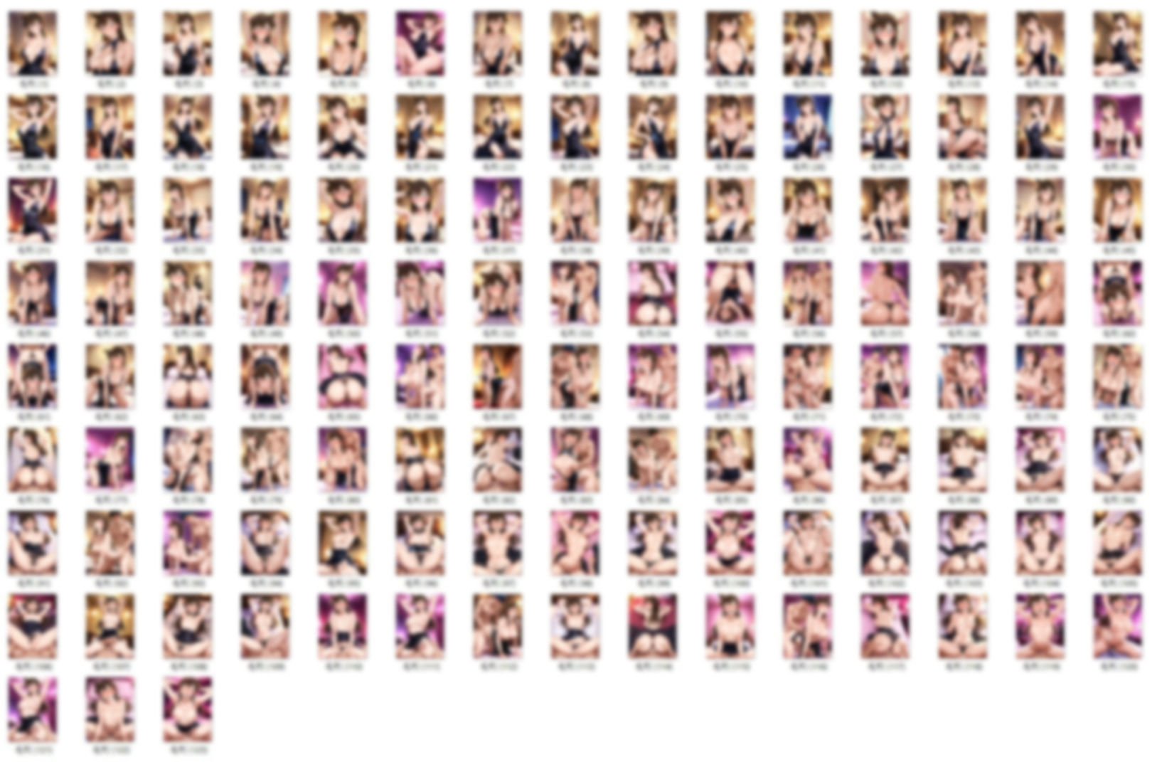 サンプル画像3:毛利蘭  新作4シリーズセット 1（370枚）(HKMアート) [d_721026]