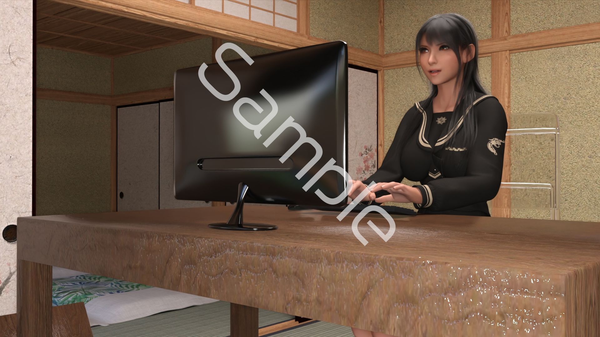 サンプル画像6:万能格闘美女・霧島愛唯（きりしまめい）の『日本刀を語り尽くす』（第1章:その3）(Ozone_Layer) [d_721303]