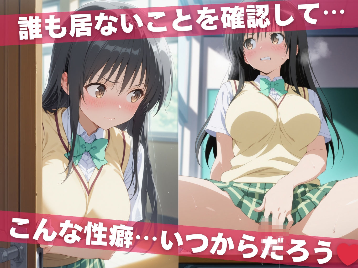 サンプル画像2:オナニー覗かれ、寝取られて  T●LOVEる（vol.1） 〜 学校編 〜 おじさんに暴かれた秘密(みるくのよろず支援) [d_721381]