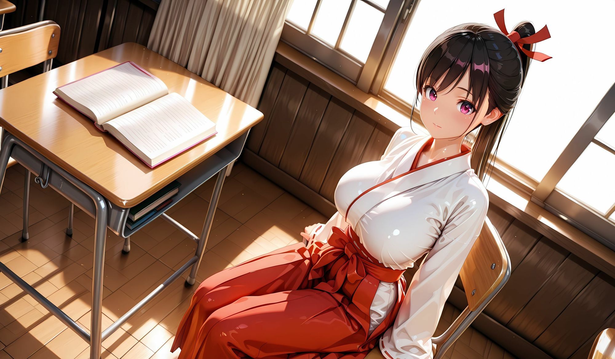 ［4K縦長の高画質］肉便女の巫女生徒 サンプル9