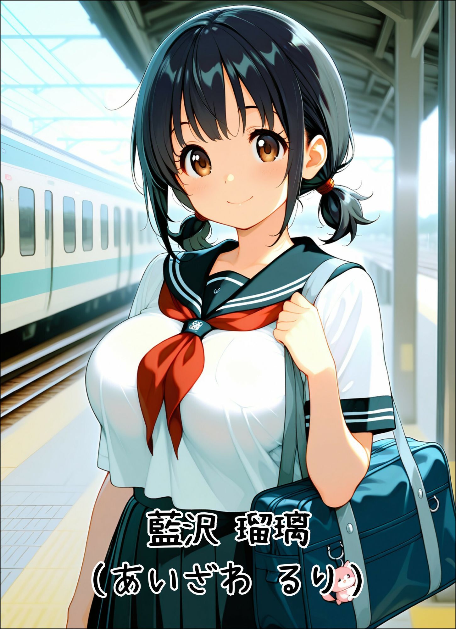 サンプル画像1:幼な顔巨乳J◯ 連続絶頂(明けの明星から) [d_721585]