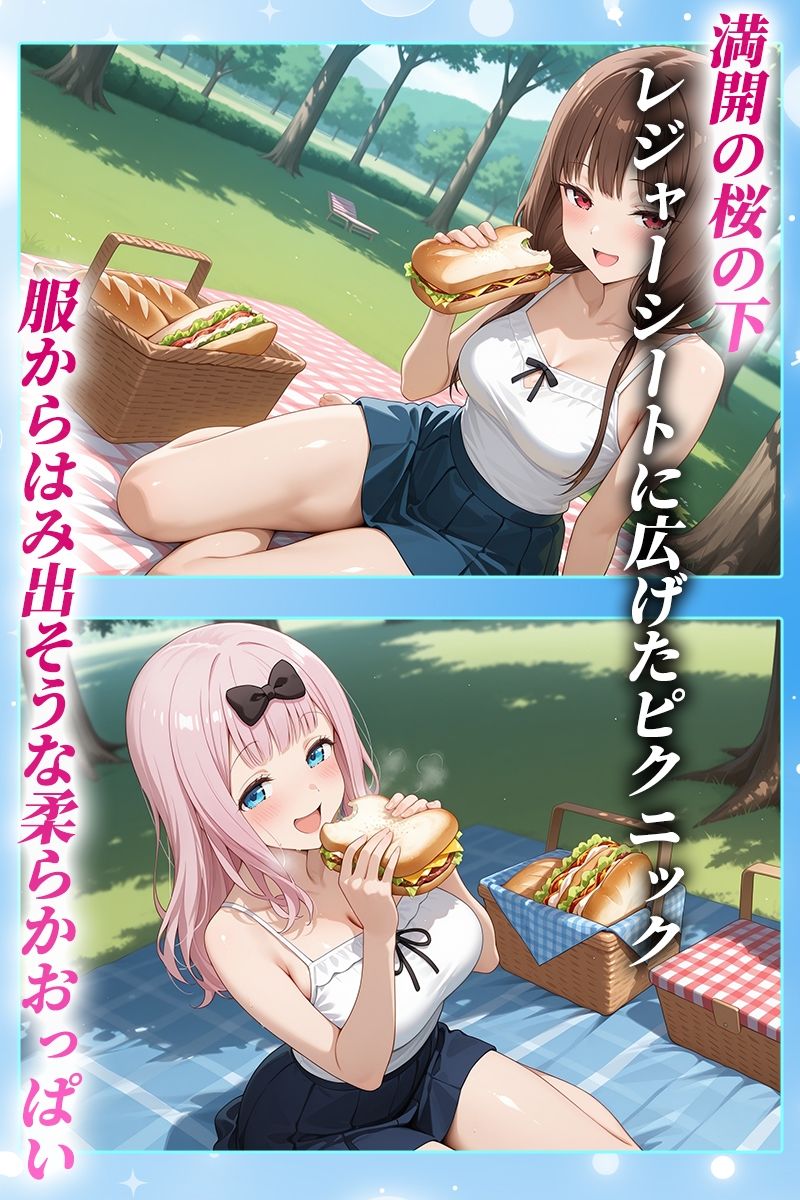 花よりマンコ〜桜の木の下で美少女とイチャラブセックス！  かぐや編 画像1