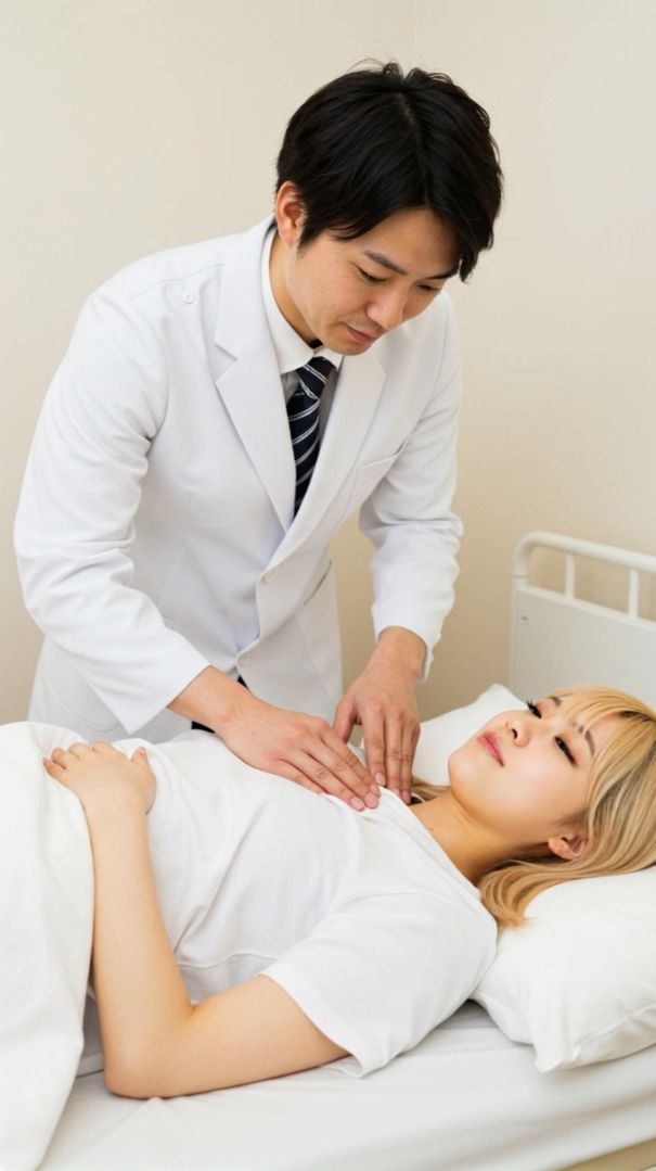 診察中  動画  病院で、お医者さんからのえっちな診察 サンプル2