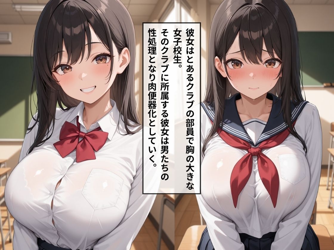 サンプル画像1:女子校生肉便器〜性処理クラブ:部員No.1〜(とろみん) [d_721714]