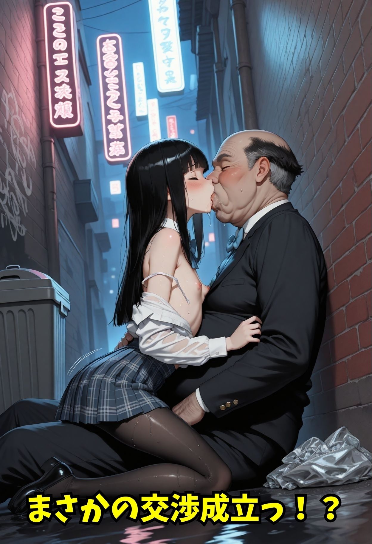 サンプル画像4:女子校生立ちんぼと間違われた！？おじいちゃんと大胆セックス(Miyawaki) [d_721745]