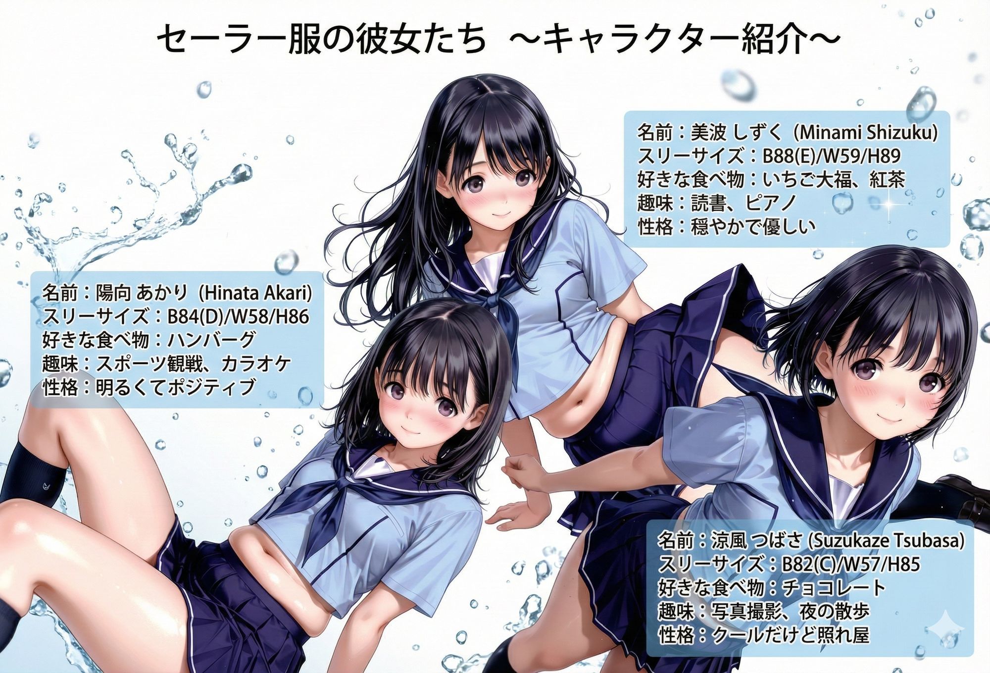 サンプル画像2:潤いセーラー服の彼女(ミコリ・ウルティナ・ガマ) [d_721807]