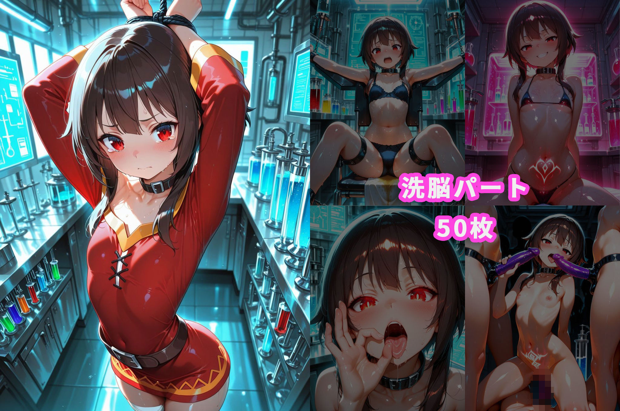 サンプル画像5:め〇みんが研究所で人体改造される（ふたなり・妊娠）(カレラ) [d_721820]