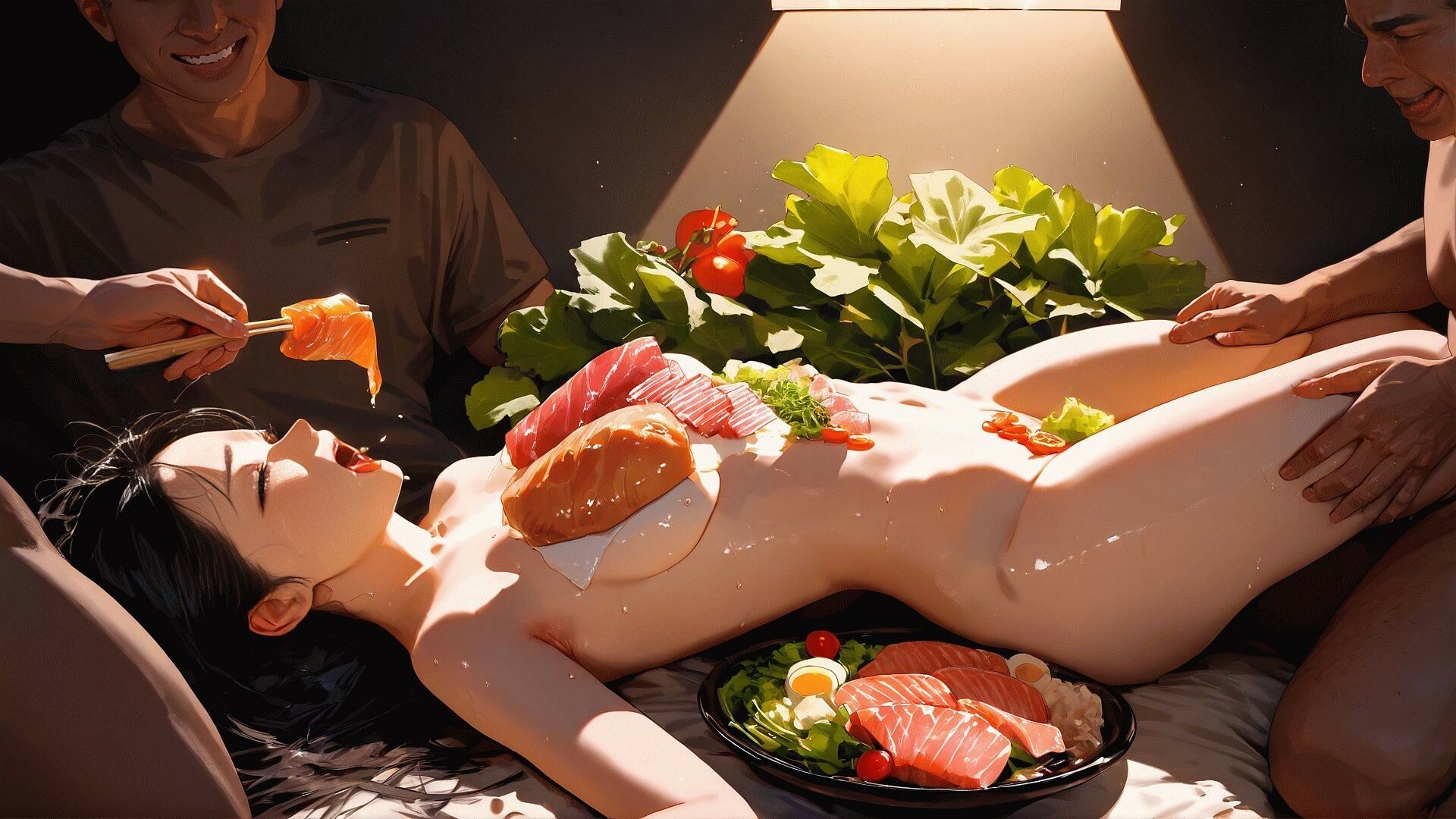 堕楽の饗宴 ― 酒池肉林の女体盛り、背徳の供物 画像7