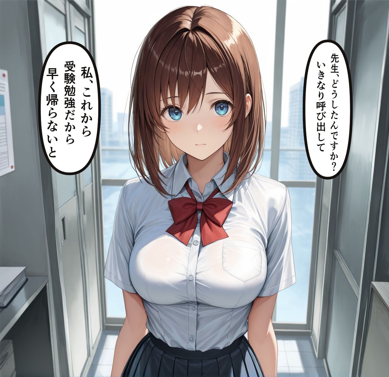 クラスの真面目なあの子が変態顧問の種付け指導で肉便器化堕ち【セリフ付き・擬音付き】 画像1