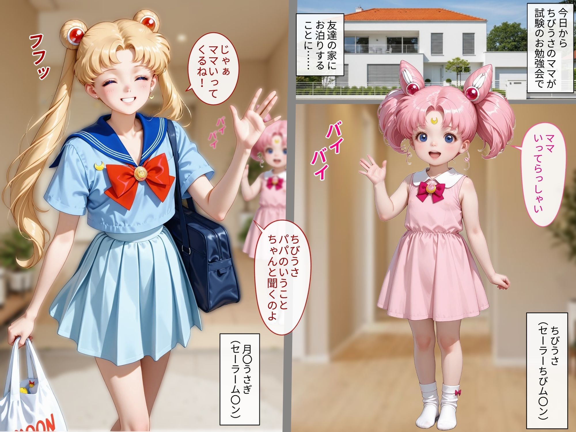 【エロ漫画】ちびうさのロストバージン〜近親相姦〜1