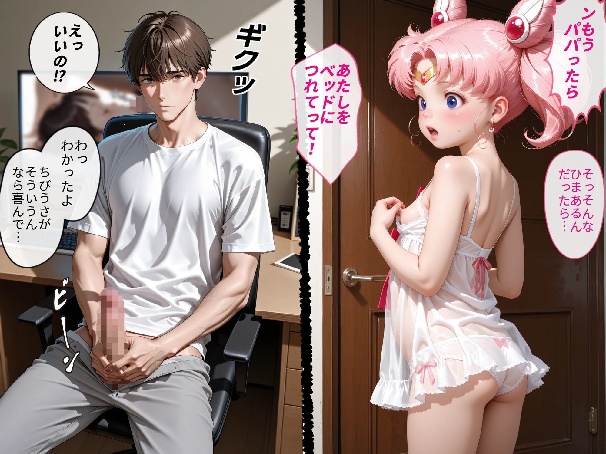 【エロ漫画】ちびうさのロストバージン〜近親相姦〜7