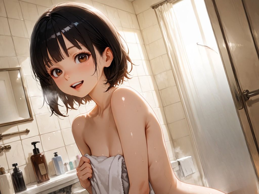 【エロ漫画】貧乳少女と生ハメセックス2