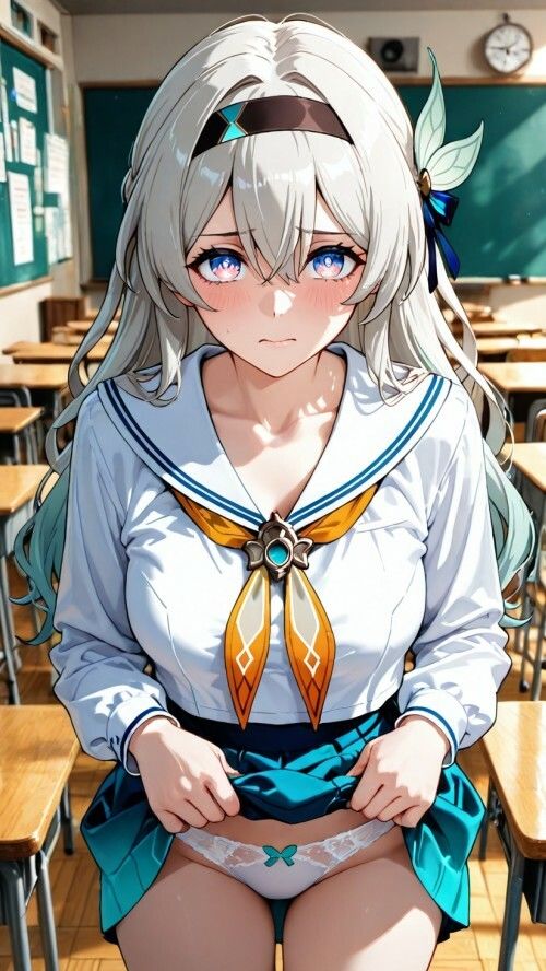 サンプル画像1:【崩壊スターレイル】ホタルと教室で制服えっち(うかまろ@AIイラスト) [d_722023]