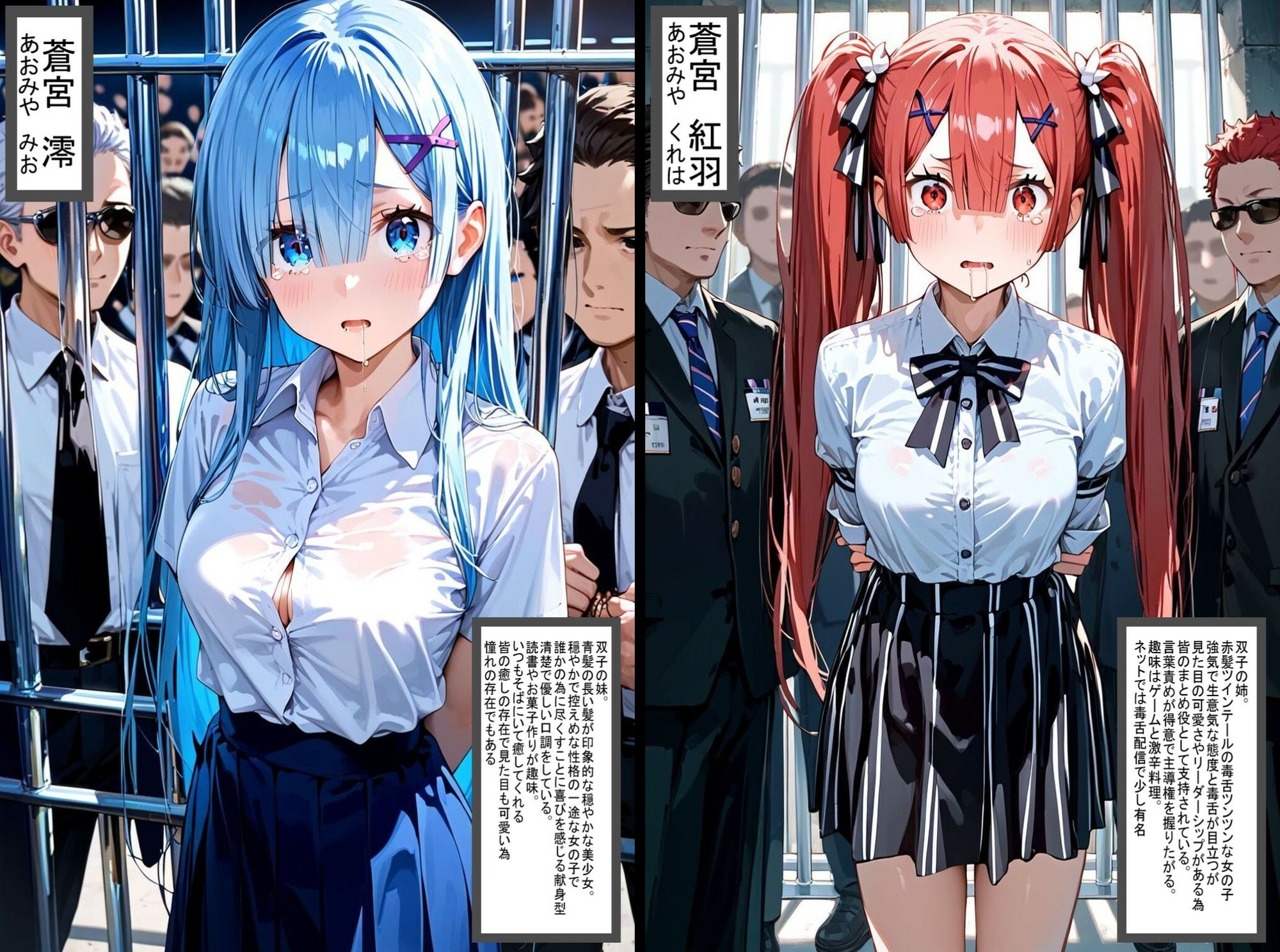 サンプル画像1:2人の狙われたJK 性奴●化計画【監禁編】（澪・紅羽）(ゆゆの森) [d_722031]