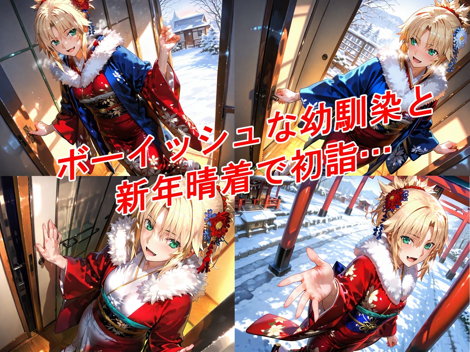 幼馴染と新年ドスケベ姫始め サンプル2