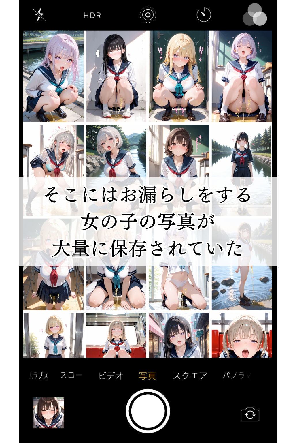 催●お漏らし記録 〜スマホに残された被害写真〜 サンプル2