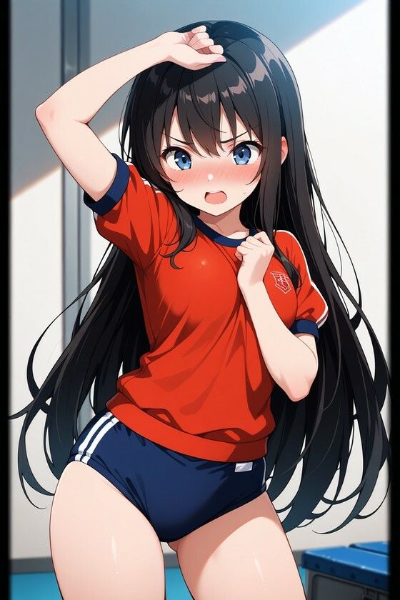 サンプル画像2:チア嬢の柔らかみ   9(美女の中指) [d_722225]