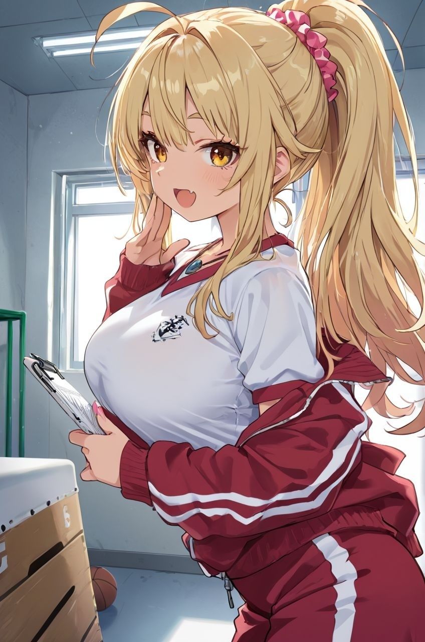 エロゲー好きな金髪ギャルちゃんとのえっちなご奉仕タイム ジャージ編 画像1