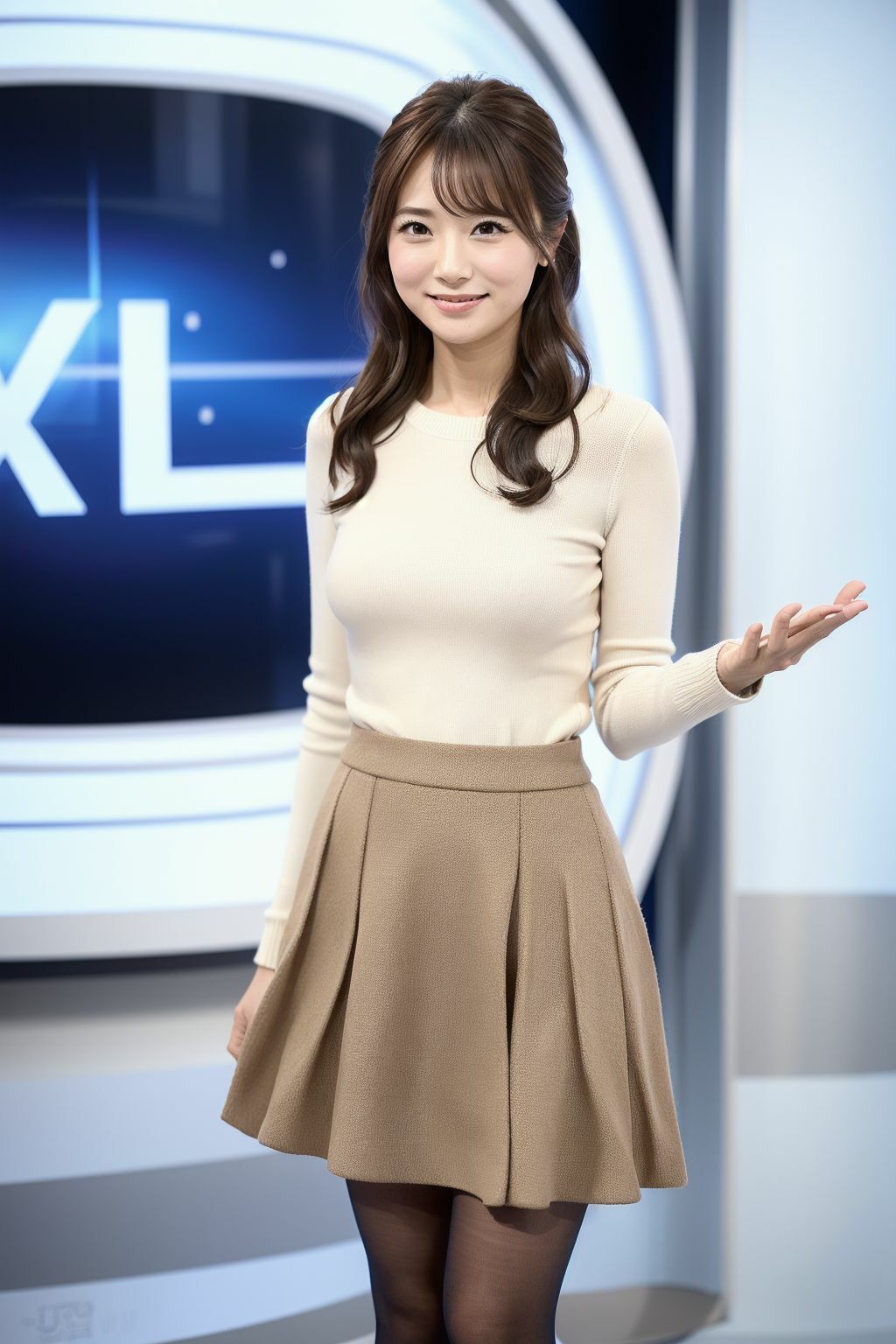 サンプル画像1:【動く】GGC vol.32 女子アナ パンチラ編2【動画版】(かまぼこ製造工場) [d_722331]