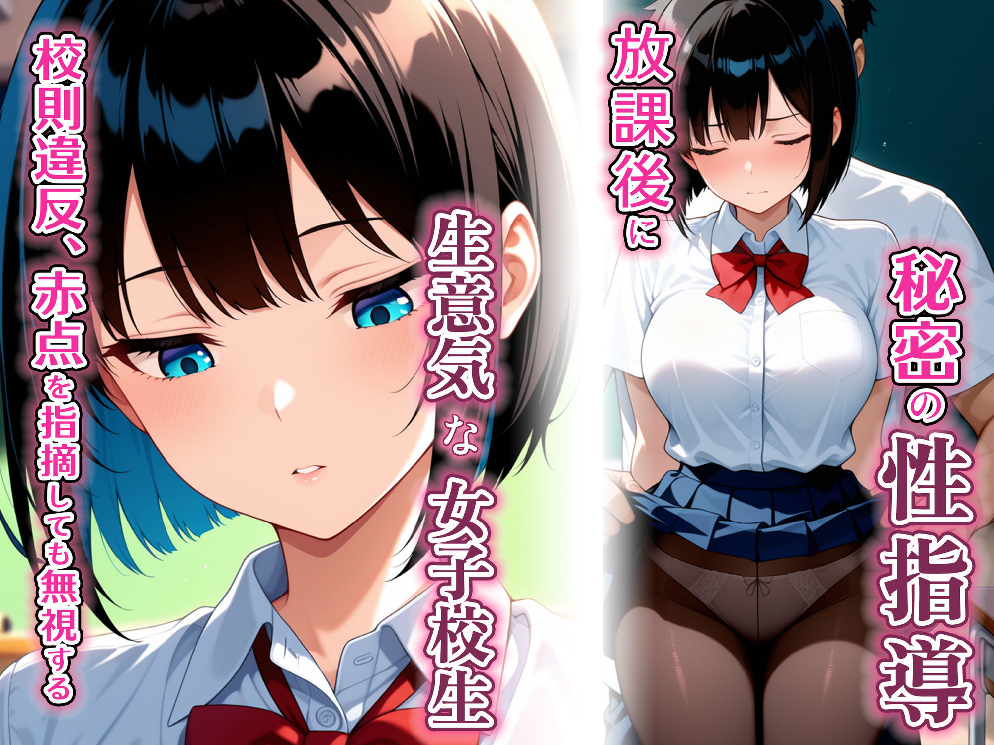 生意気女子校生は、生徒指導の教師からお漏らししちゃうまで性指導を受ける。 画像1