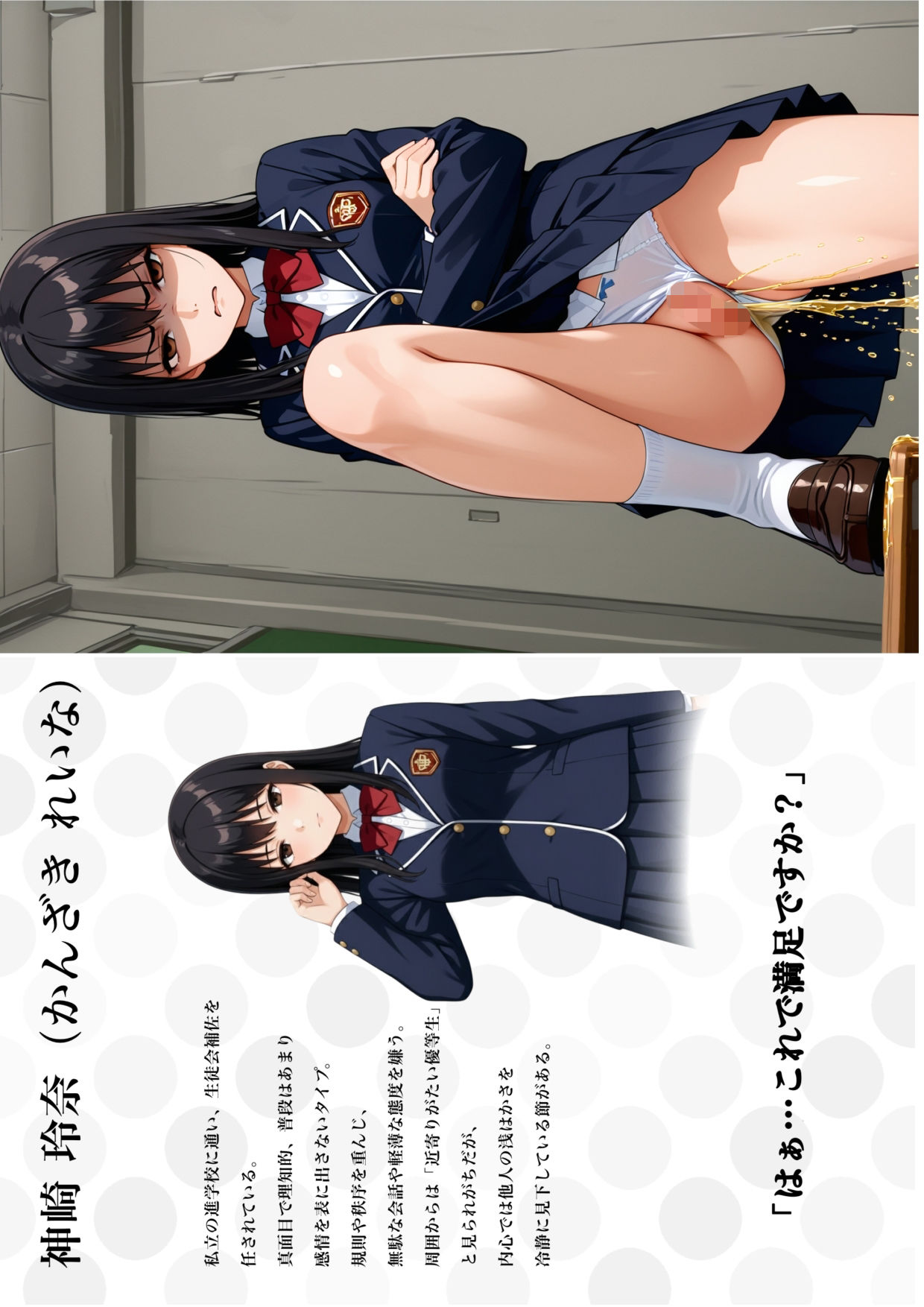 サンプル画像3:嫌な顔した女子におしっこ見せてもらいたい1(背徳屋) [d_722424]