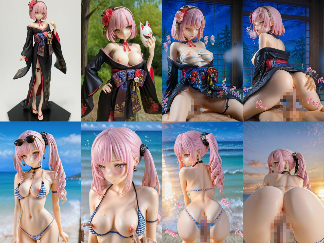 サンプル画像2:森カリ〇ペ フィギュア風イラストコレクション(のこ（noko）) [d_722429]