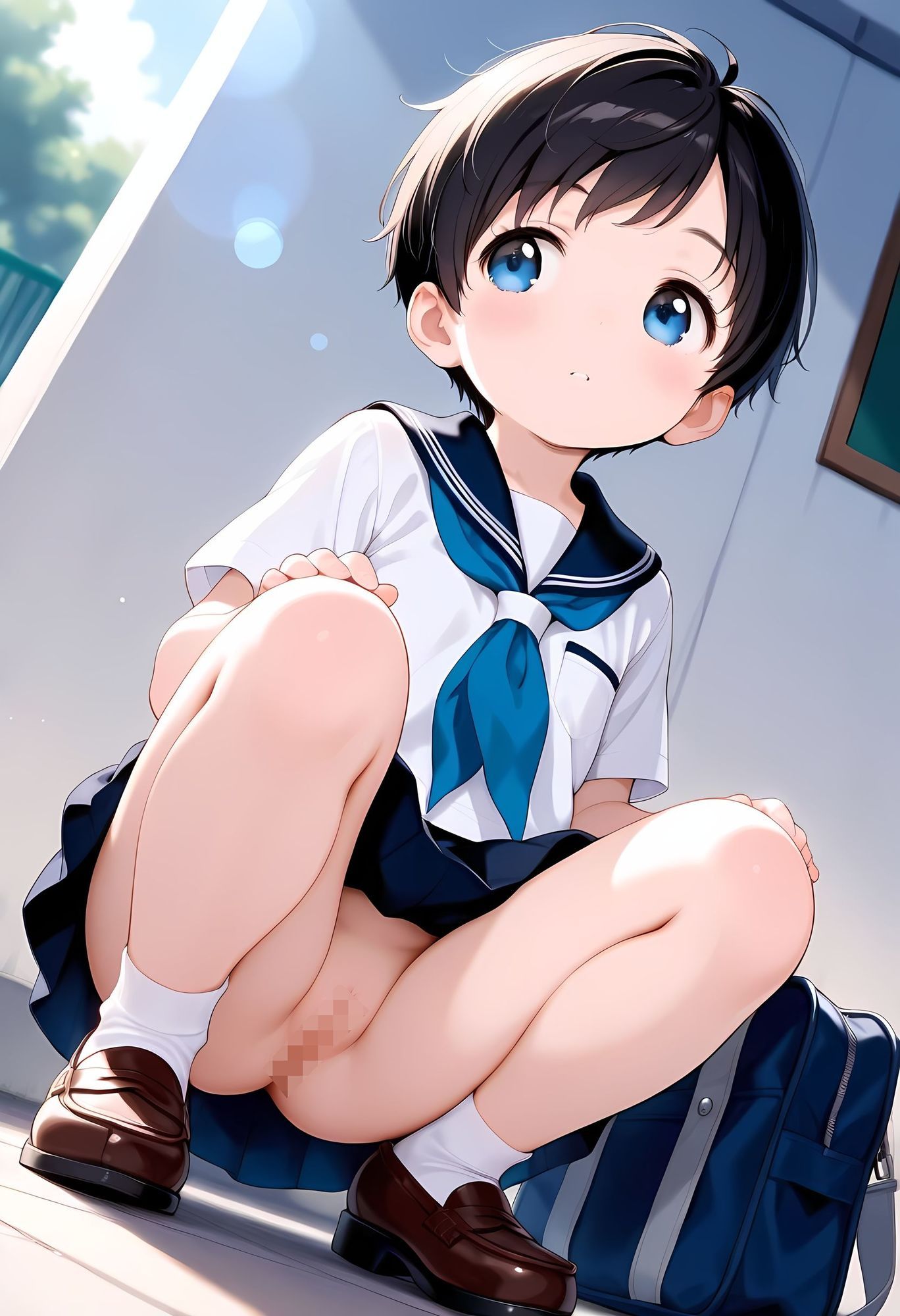 【エロ漫画】履くことの許されぬ学園S2