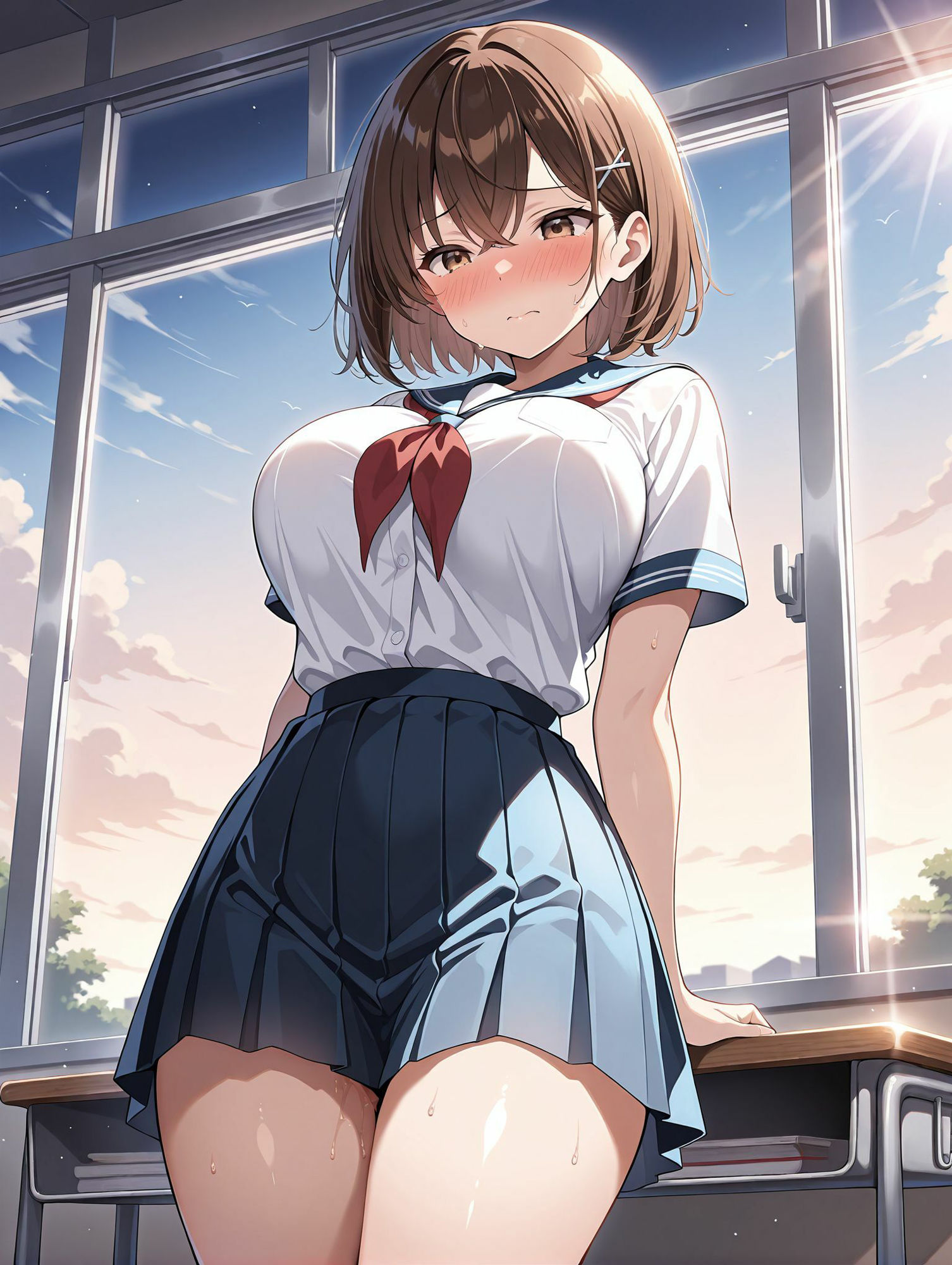 サンプル画像1:女子校生  中出し  -スク水で性指導-(にゅーにゅー工房) [d_722480]