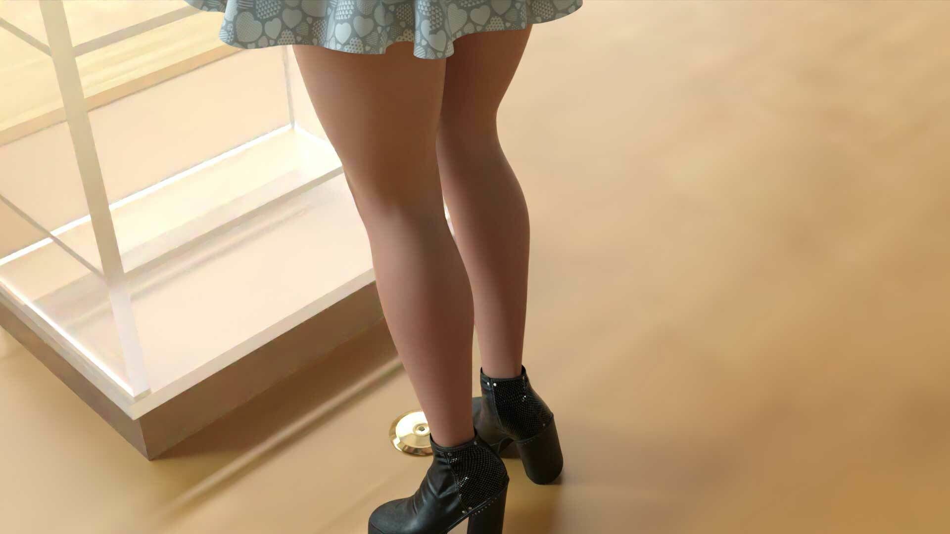 【▲100】生徒会長 一ノ瀬廻里・朝の全校演説 4th-Season Vol.010 English（『パンティの歴史について_その01』（英語版）:サテン地水色ド派手肉食ギャルパンティ編） 画像5