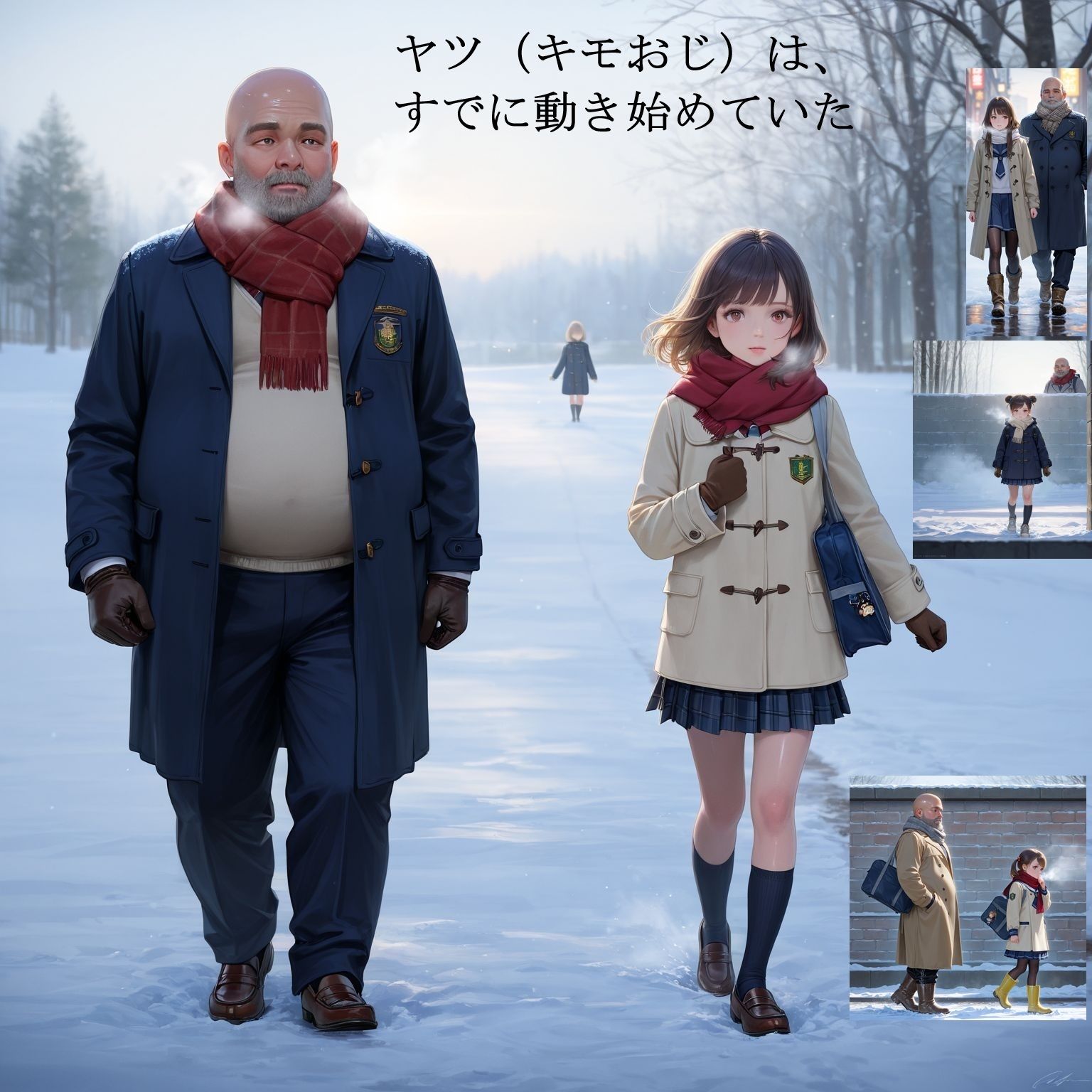 サンプル画像2:制服女子校生の受難   -キモおじに目を付けられ、レ〇プされそうになったものの 「抜き」を条件提示して貞操を守ることができた事案-(ふぁい) [d_722542]