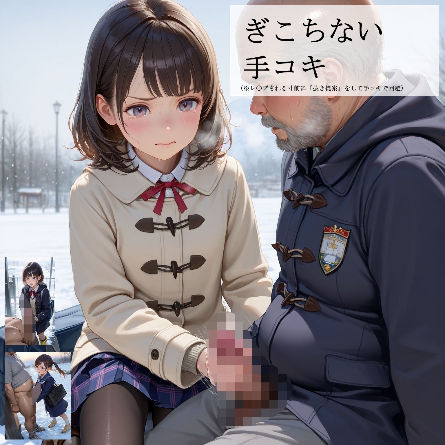 制服女子校生の受難   -キモおじに目を付けられ、レ〇プされそうになったものの 「抜き」を条件提示して貞操を守ることができた事案- サンプル4