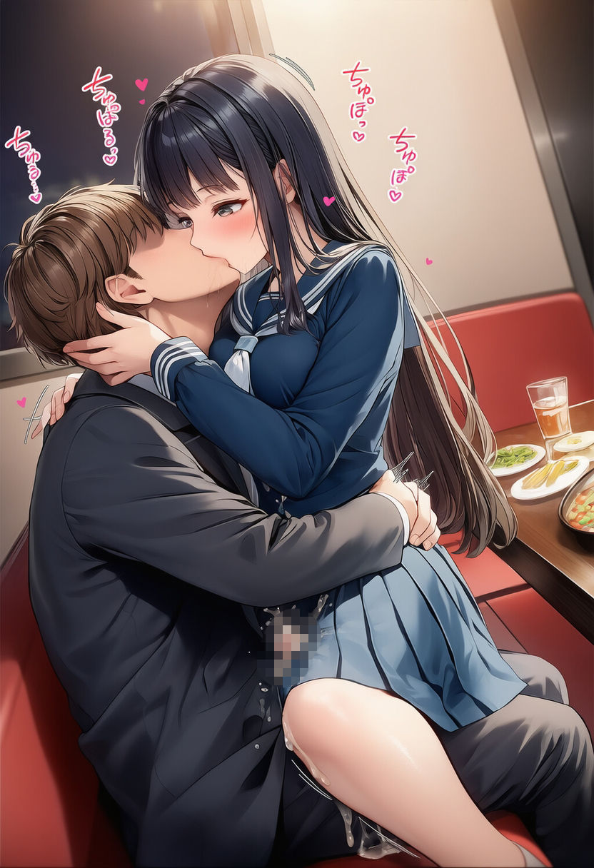 【完全着衣】現役JKセーラー服彼女と制服射精セックス 画像2