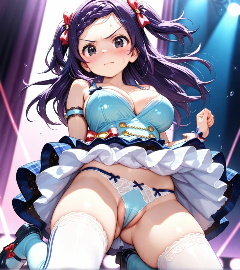 サンプル画像6:アイドル少女のパンチラステージを間近で見たい(AI幻想庭園) [d_722599]