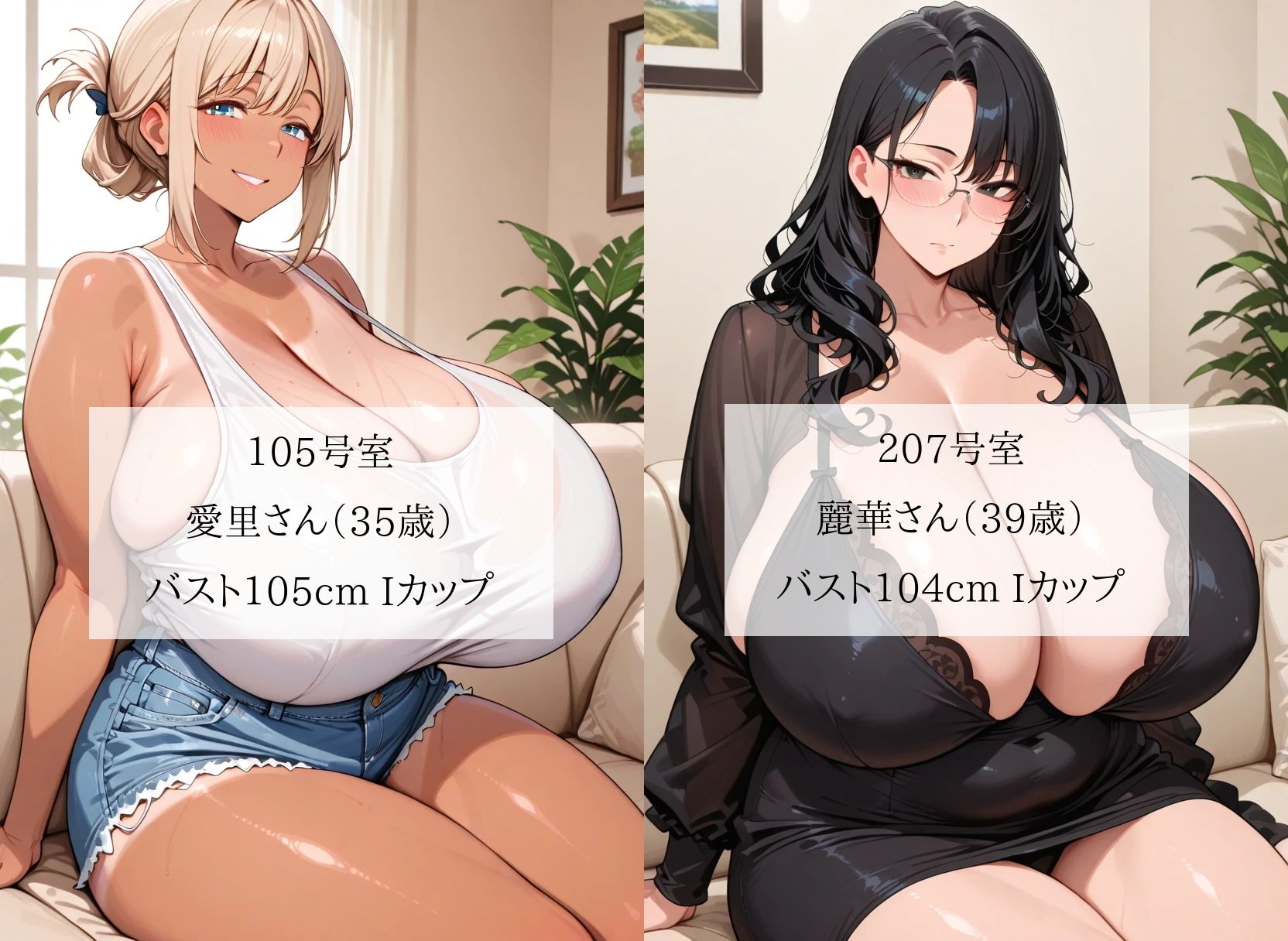 爆乳シンママ限定アパートの管理人になったボク…お仕事は「個人面談」という名の欲求不満熟女の性欲処理でした＜セリフ付CG集＞ 画像2