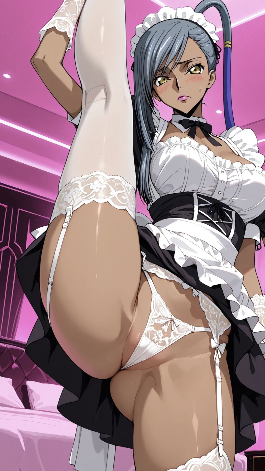 褐色メイド＆バニー規則違反のご奉仕！？ サンプル1