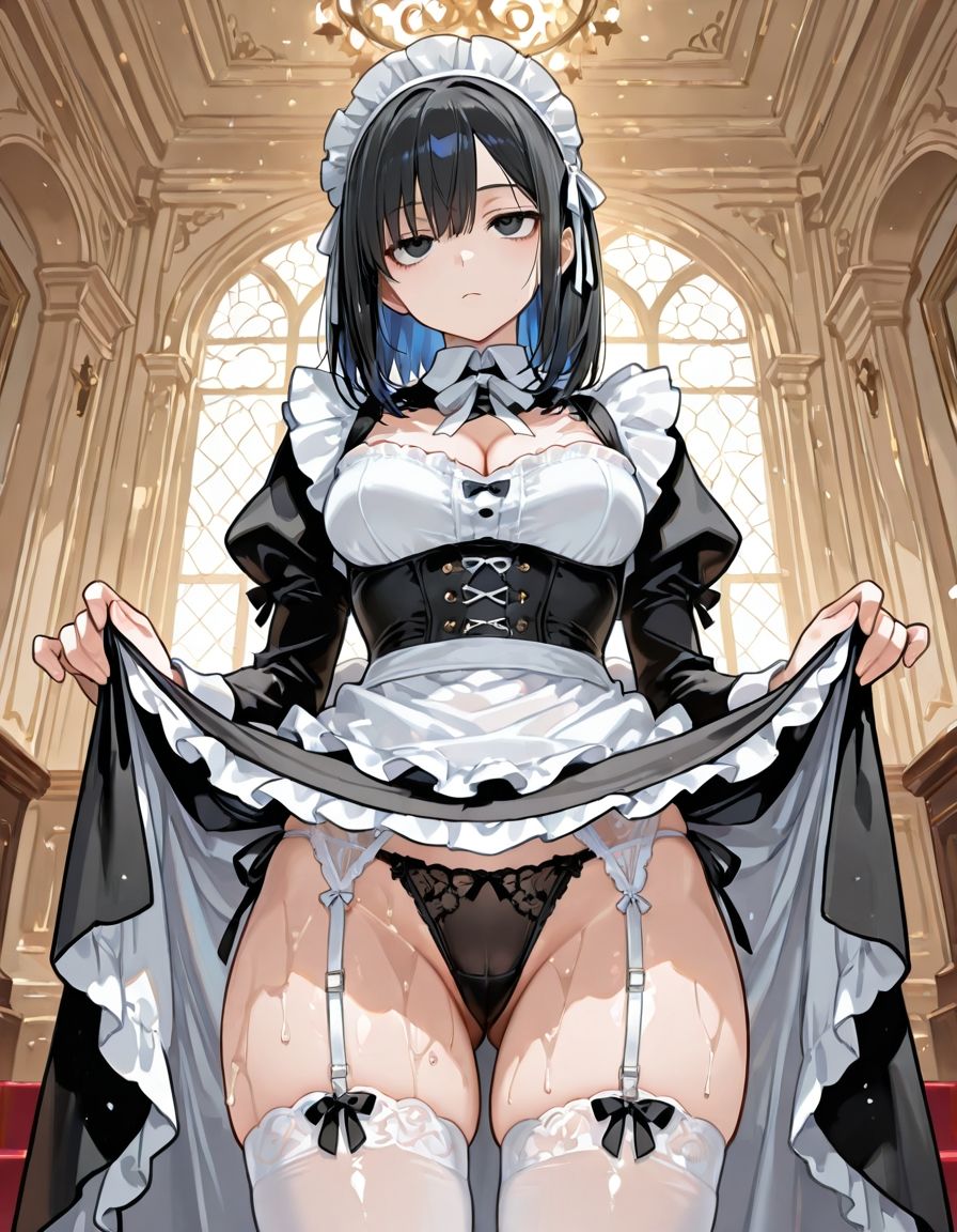 サンプル画像1:無表情メイドに搾り取られる(不機嫌ガール) [d_722847]