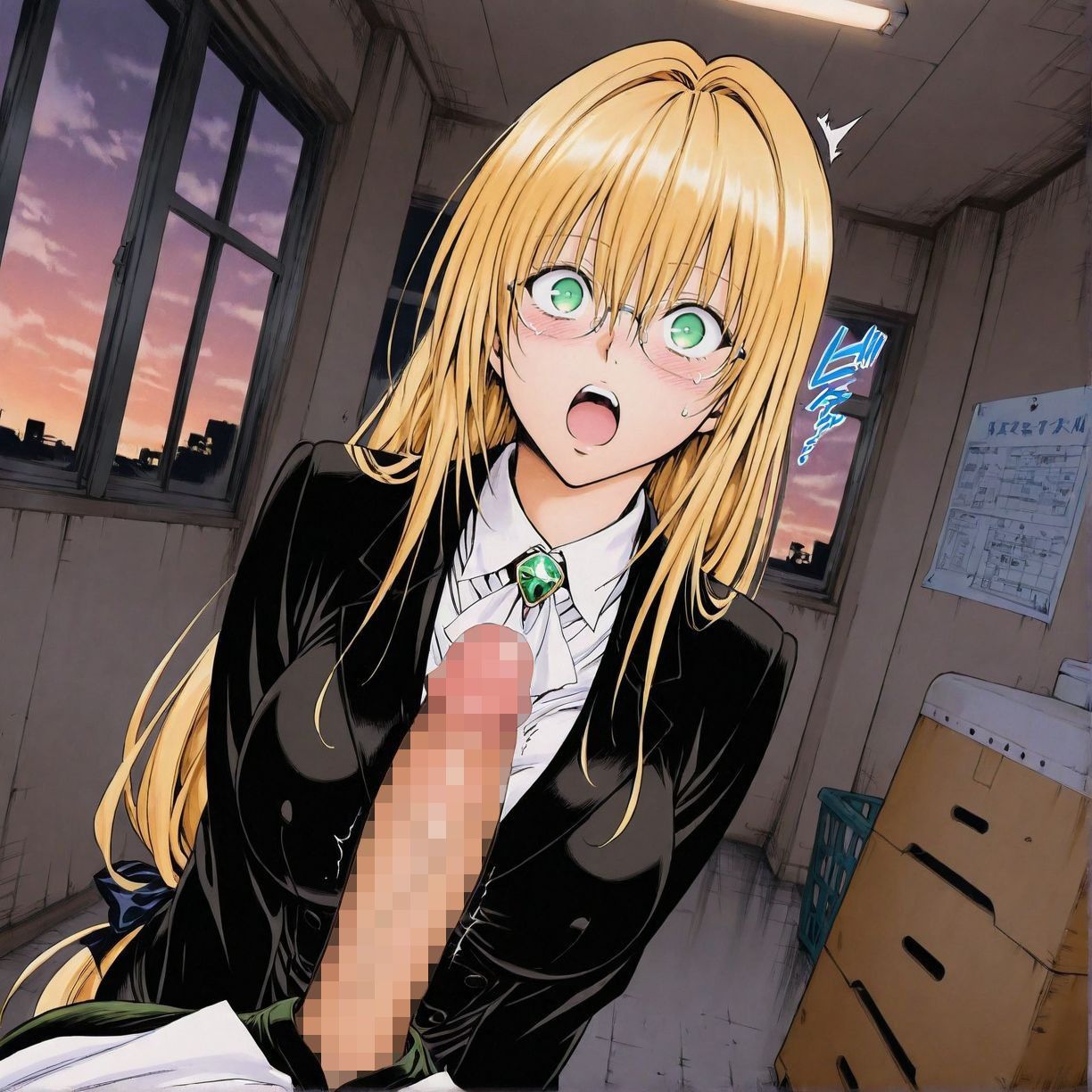 体育倉庫で油断した女教師の背後から無言で強●セックス サンプル2