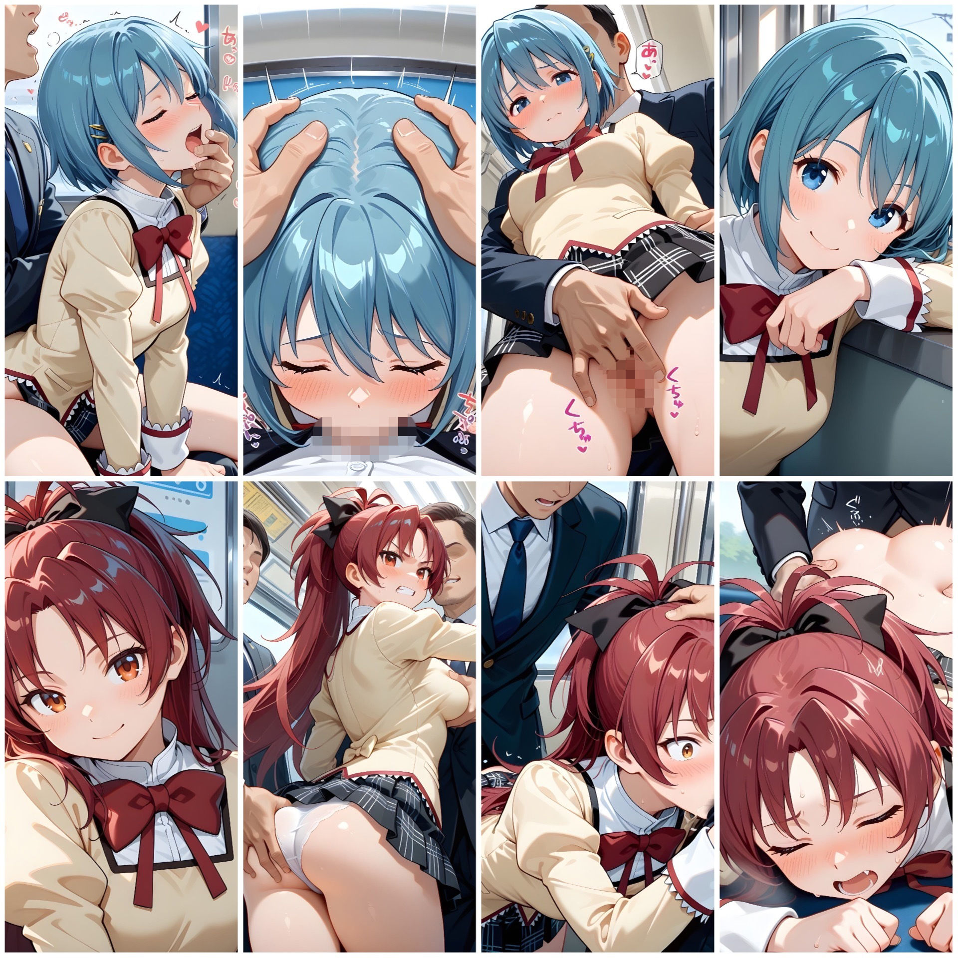 【エロ漫画】汚され魔法少女〜痴○電車編〜2