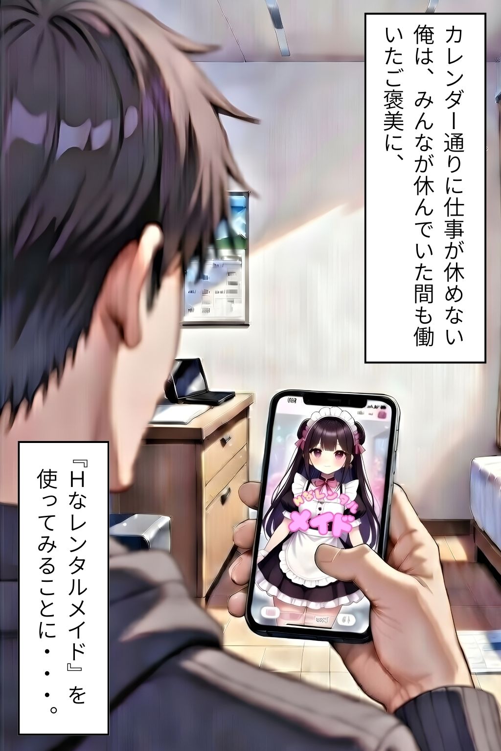 サンプル画像1:ご褒美レンタルメイド  〜 清楚な処女メイドが快感を知るまで（前編）〜(ふんわりしすたーず) [d_723117]