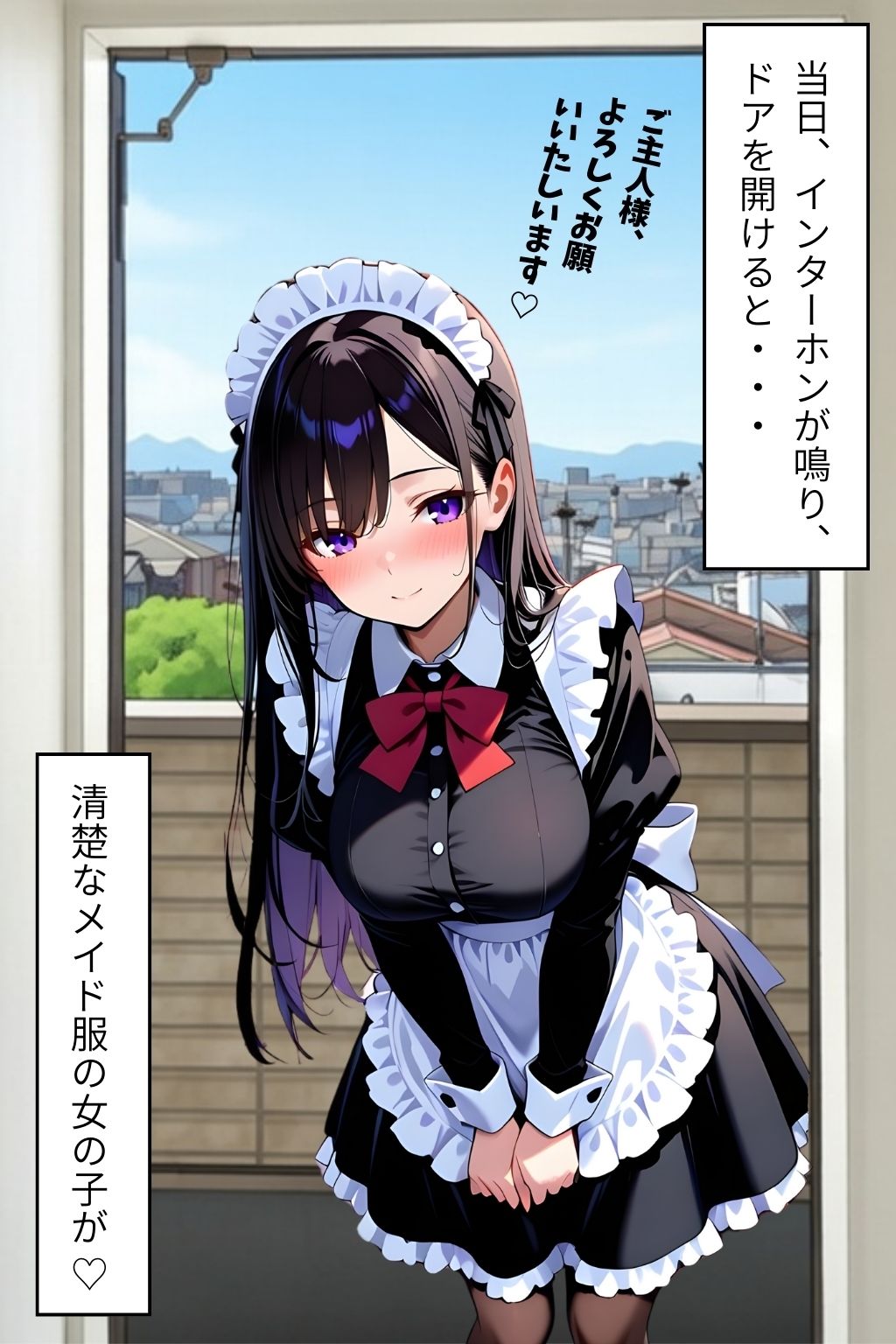 サンプル画像2:ご褒美レンタルメイド  〜 清楚な処女メイドが快感を知るまで（前編）〜(ふんわりしすたーず) [d_723117]